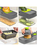 Cortador e Fatiador Multifuncional 16 em 1  UltraChef™ – Preparação rápida e versátil de alimentos