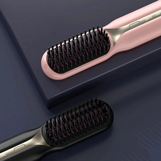 Escova Alisadora Portátil PureGlam – Sem fio, rápida e super eficiente