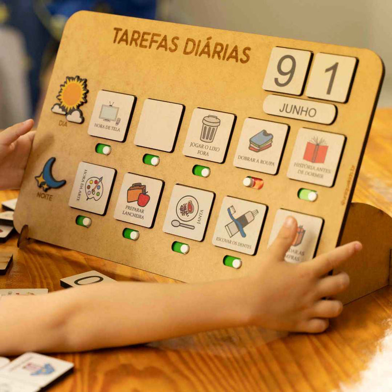 Quadro de Tarefas KidsBoard – Organização divertida para os pequenos