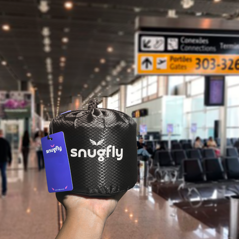 Travesseiro de Viagem SnugFly – Conforto absoluto em cada trajeto
