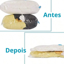 Kit Saco a Vácuo + Bomba Elétrica VacuaPack – Compacta e protege roupas com sucção eficiente