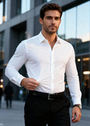 Camisa Social Ultra-Tech PREMIUM  EliteFit – Ajuste perfeito e estilo sofisticado (Compre 1, Leve 2)