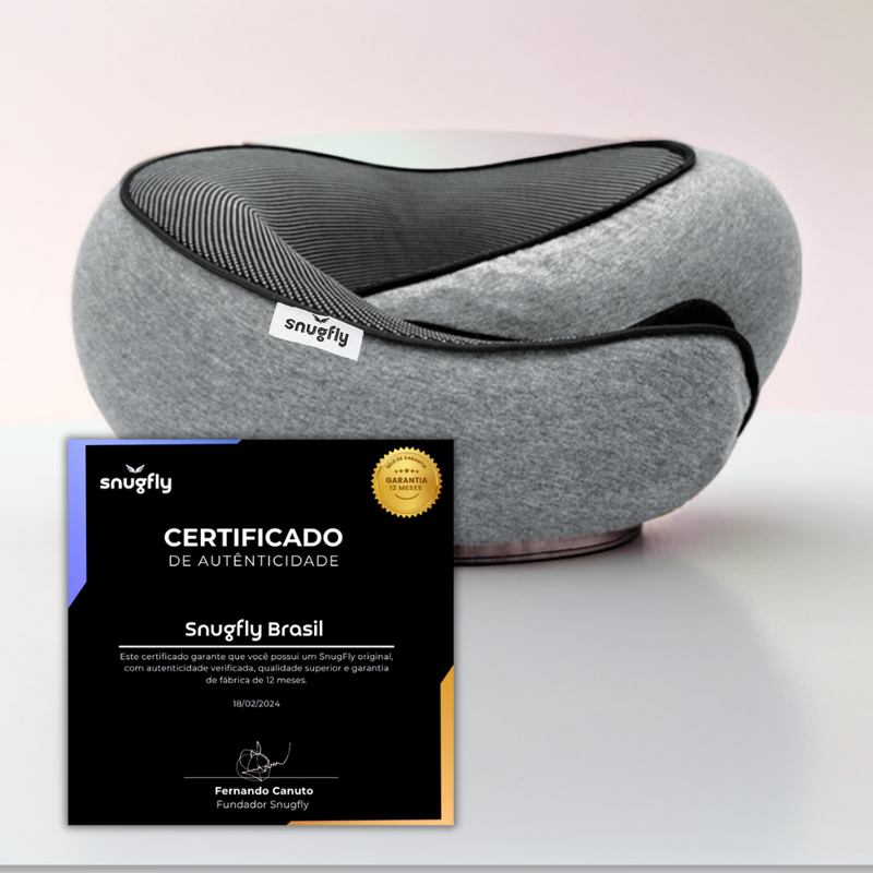 Travesseiro de Viagem SnugFly – Conforto absoluto em cada trajeto