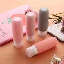 Kit 4 Frascos de Silicone para Viagem → LeakGuard – Evita vazamentos durante a viagem