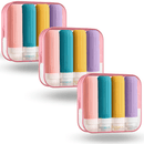 Kit 4 Frascos de Silicone para Viagem → LeakGuard – Evita vazamentos durante a viagem